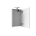 Bianco peilikaappi led-valaisimella ja tuplapistorasialla mattavalkoinen 45 cm