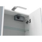 Bianco peilikaappi led-valaisimella ja tuplapistorasialla mattavalkoinen 50 cm