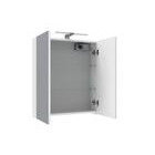 Bianco peilikaappi led-valaisimella ja tuplapistorasialla mattavalkoinen 60 cm