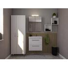 Bianco peilikaappi led-valaisimella ja tuplapistorasialla mattavalkoinen 60 cm