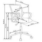 Butterfly työtuoli valkoinen-monivärinen