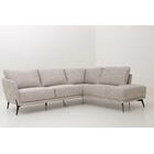 Evelyn avokulmasohva vaahtomuovityynyillä