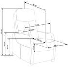 Felipe recliner mekanismituoli tummanharmaa