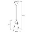 FocusLight Elma riippuvalaisin 14 cm musta-puu