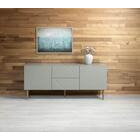 Hiipakka Vilja V5.2 tv-taso 150 cm ovilla & laatikoilla oliivinvihreä