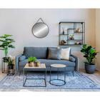House Nordic Blanca vakosamettityyny tummaharmaa