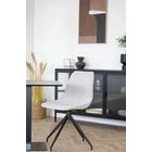 House Nordic Fano ruokapöytä harmaa/musta 70x70 cm