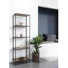 House Nordic Vita avohylly 5 osainen tammi-musta 51x36x170 cm