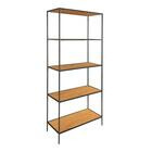 House Nordic Vita avohylly 5 osainen tammi-musta 80x36x170 cm
