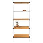 House Nordic Vita avohylly 5 osainen tammi-musta 80x36x170 cm