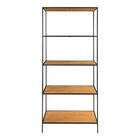 House Nordic Vita avohylly 5 osainen tammi-musta 80x36x170 cm
