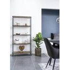 House Nordic Vita avohylly 5 osainen tammi-musta 80x36x170 cm