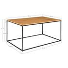 House Nordic Vita sohvapöytä tammi-musta