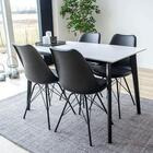 House Nordic Vojens ruokapöytä 70x120 cm musta/valkoinen