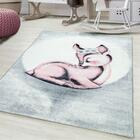 Lasten Bambi plyysimatto pinkki