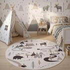 Lasten Coco Metsäretki matto 1135 cream