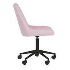 Laura työtuoli sametti vaaleanpunainen