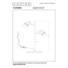 Lucide Tundran pöytävalaisin 2-osainen musta