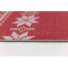 Lumihiutale sileäpintainen matto punainen