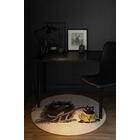 Muumi Haisuli nuotiolla matto beige pyöreä 80 cm