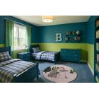 Muumi Mörkö metsässä matto beige pyöreä 80 cm