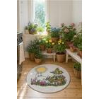 Muumi Ystävät matto harmaa pyöreä 80 cm