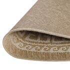 Pyöreä Comilla 0887 sileäksi kudottu matto beige