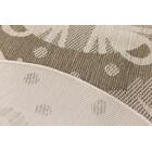 Pyöreä kaksipuolinen Eläinkamut matto pellava