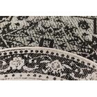 Pyöreä kaksipuolinen Johanna matto musta