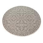 Pyöreä kaksipuolinen Mika matto natural