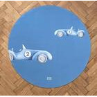 Pyöreä lasten Racing cars matto sininen