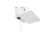 Trio Element led seinävalaisin mattavalkoinen