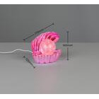 Trio Shelly pöytävalaisin led rgb pinkki