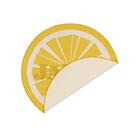 Vallila Sitrus matto yellow pyöreä 80 cm